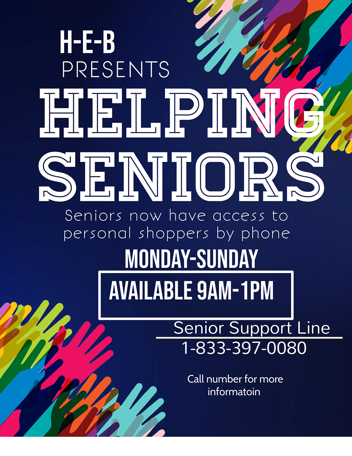 Helping Seniors poster